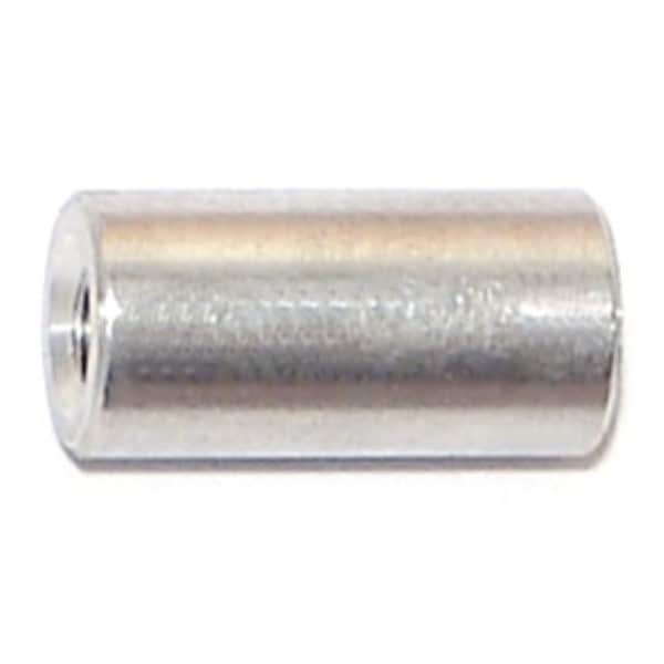 Midwest Fastener Round Spacer, #6 Screw Size, Aluminum, 1/2 in Overall Lg, 12 PK 76522 - main